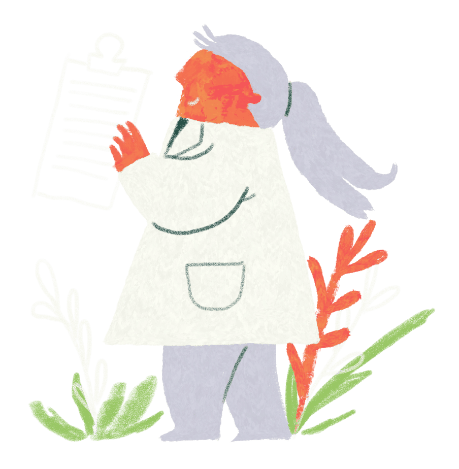 Ilustração médica representando vagas